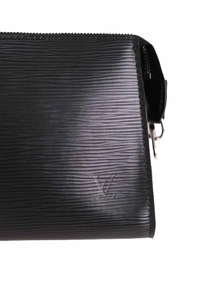 Pochette Louis Vuitton Epi Noir en Cuir