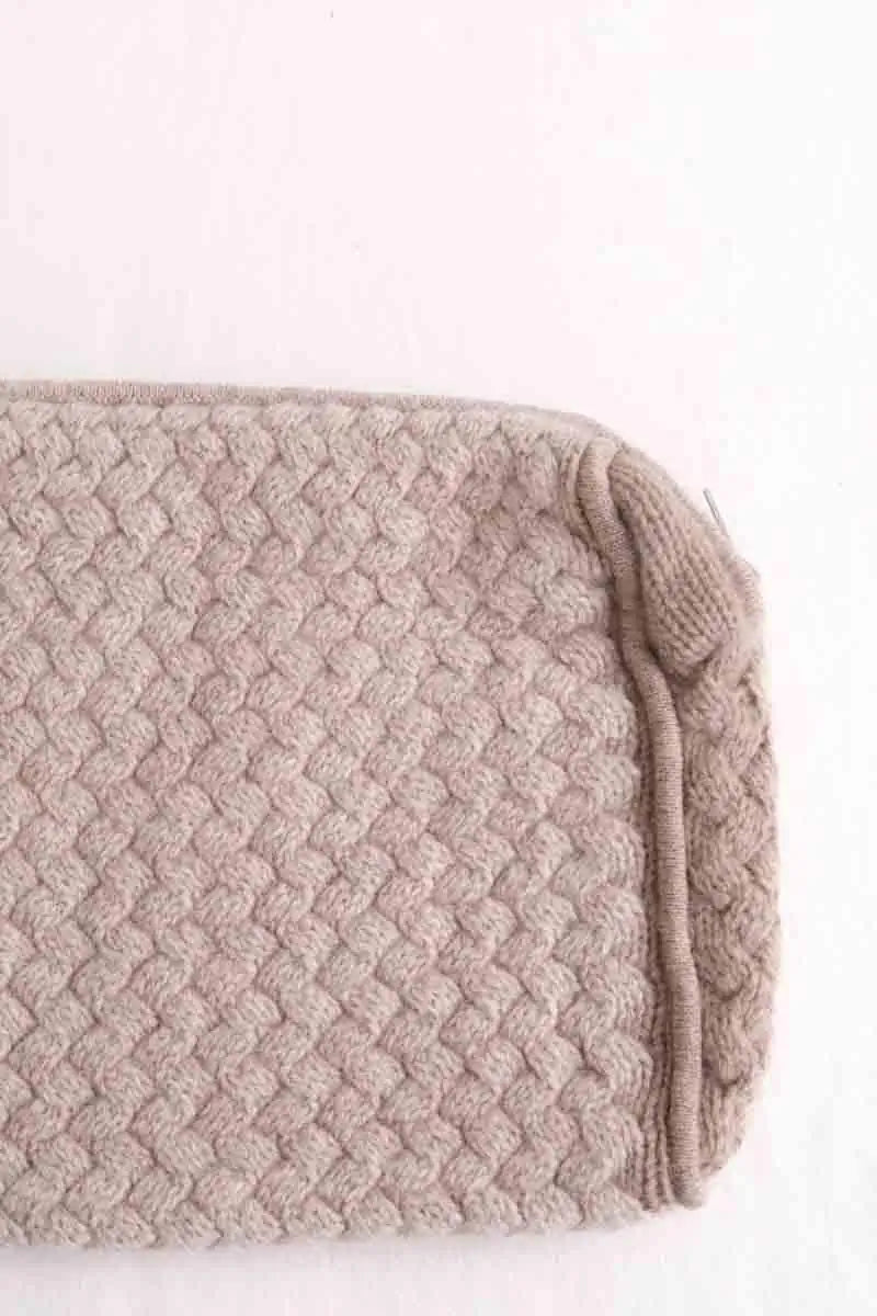 Pochette Notshy Beige en Tissu
