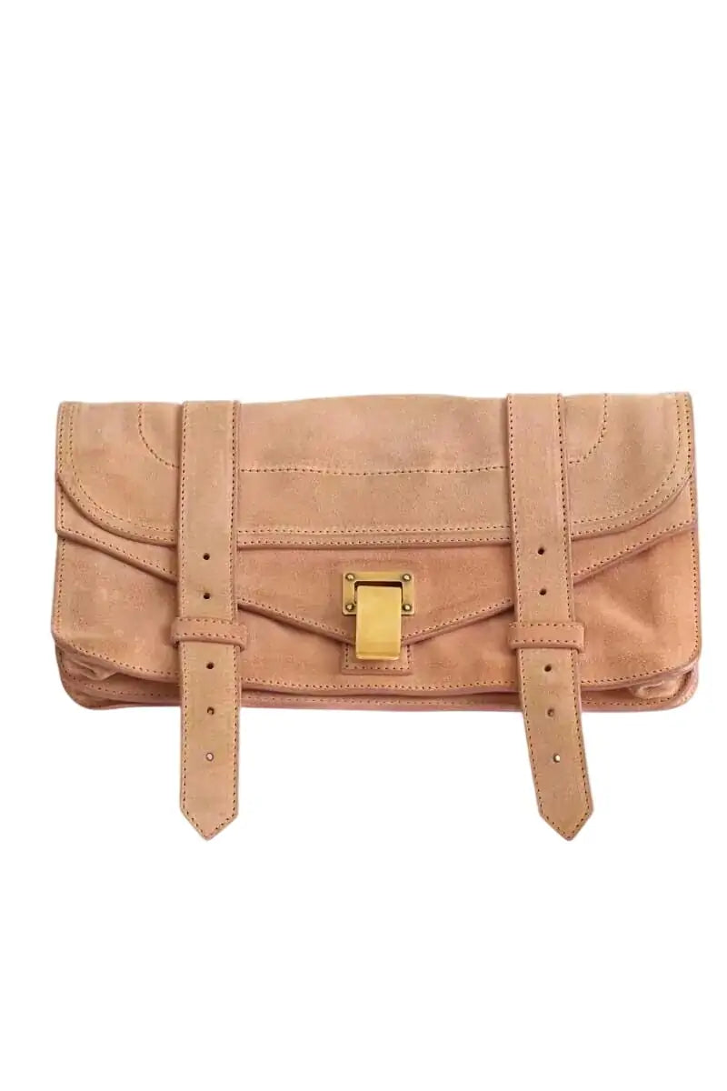 Pochette Proenza Schouler Beige en Daim - Seconde Main