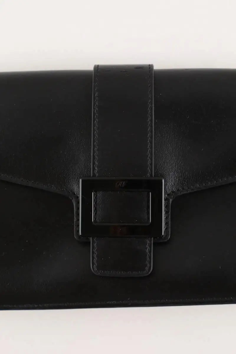 Pochette Roger Vivier Belle vivier Noir en Cuir