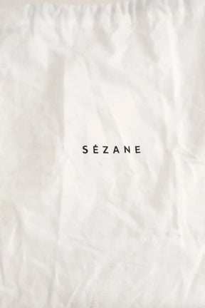 Pochette Sézane Hope Vert en Daim
