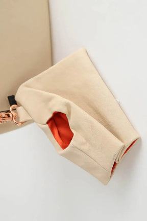 Pochette Stouls Beige en Cuir