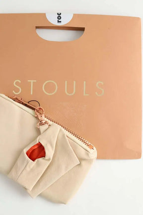 Pochette Stouls Beige en Cuir