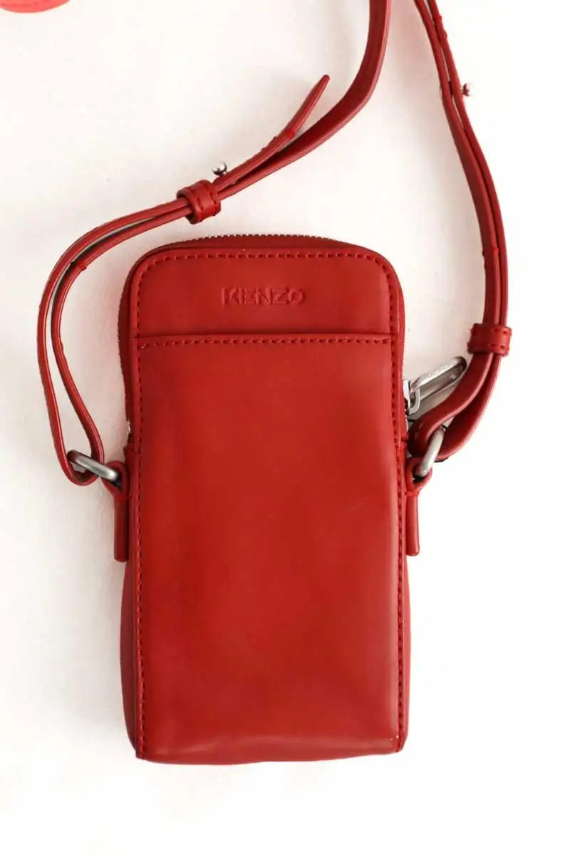 Pochette téléphone Kenzo Rouge en Cuir