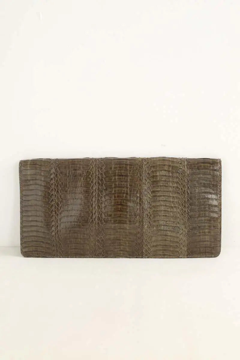 Pochette Tory Burch Kaki en Cuir