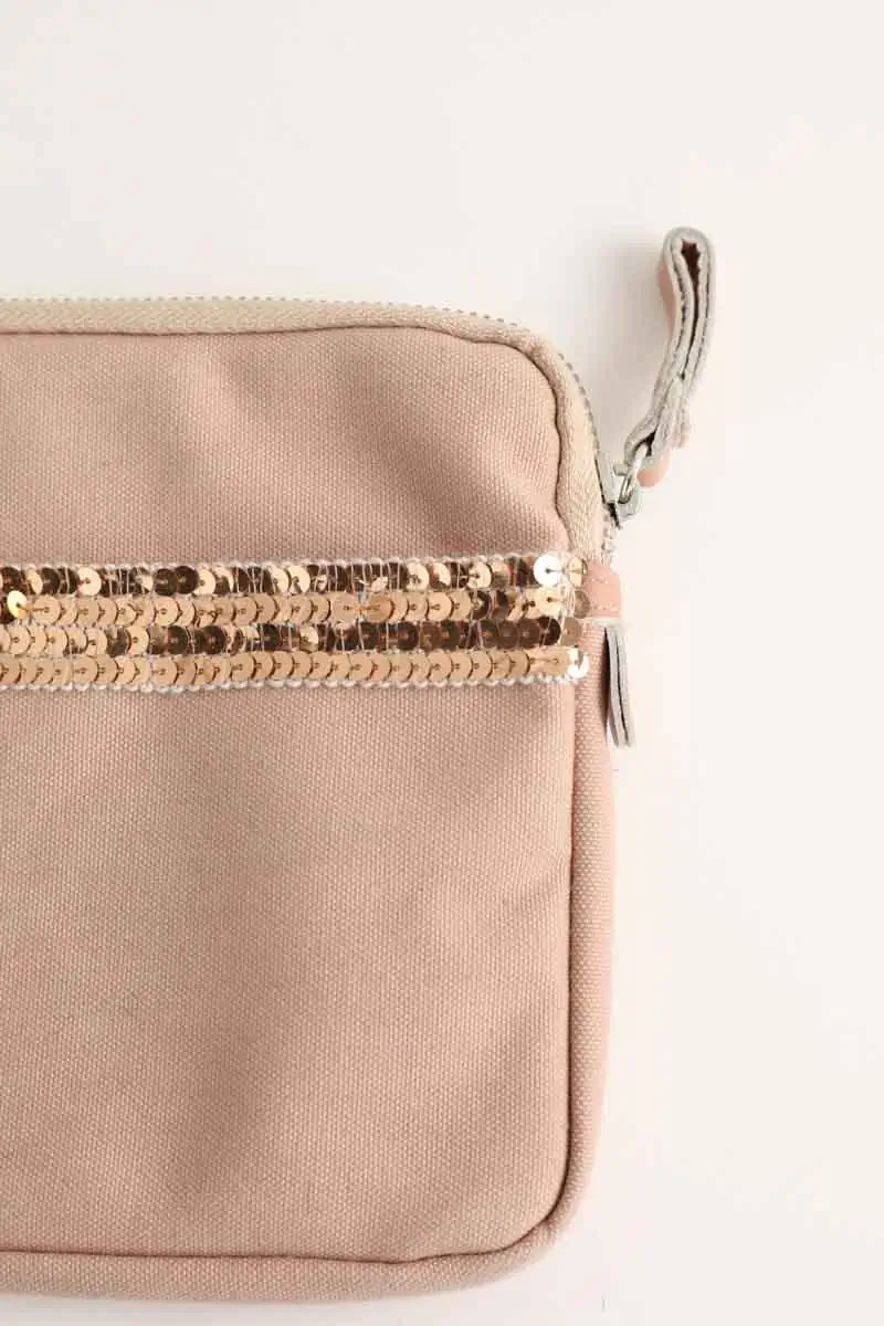 Pochette Vanessa Bruno Rose en Coton