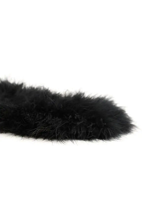 Pochette Yves Salomon Noir en Fourrure