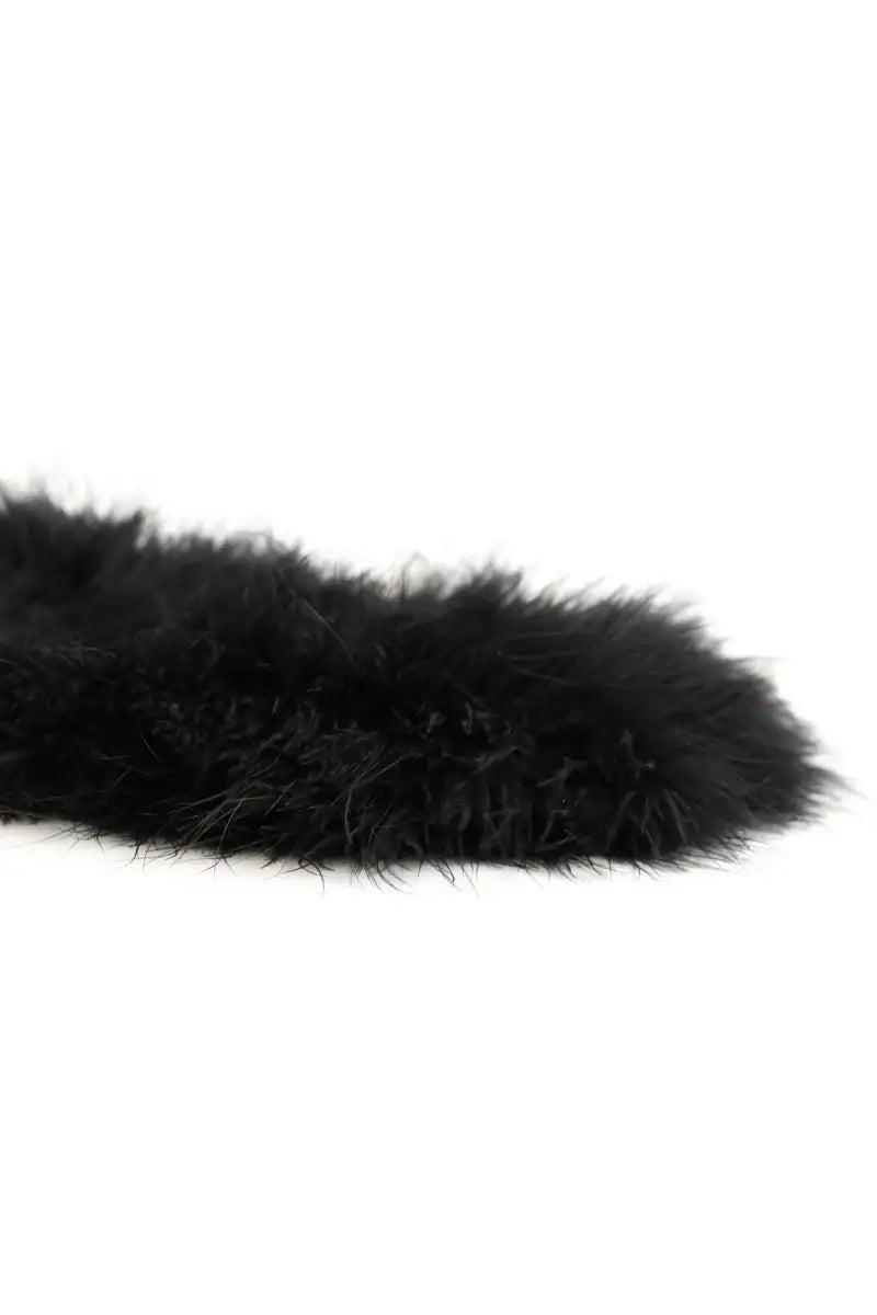 Pochette Yves Salomon Noir en Fourrure