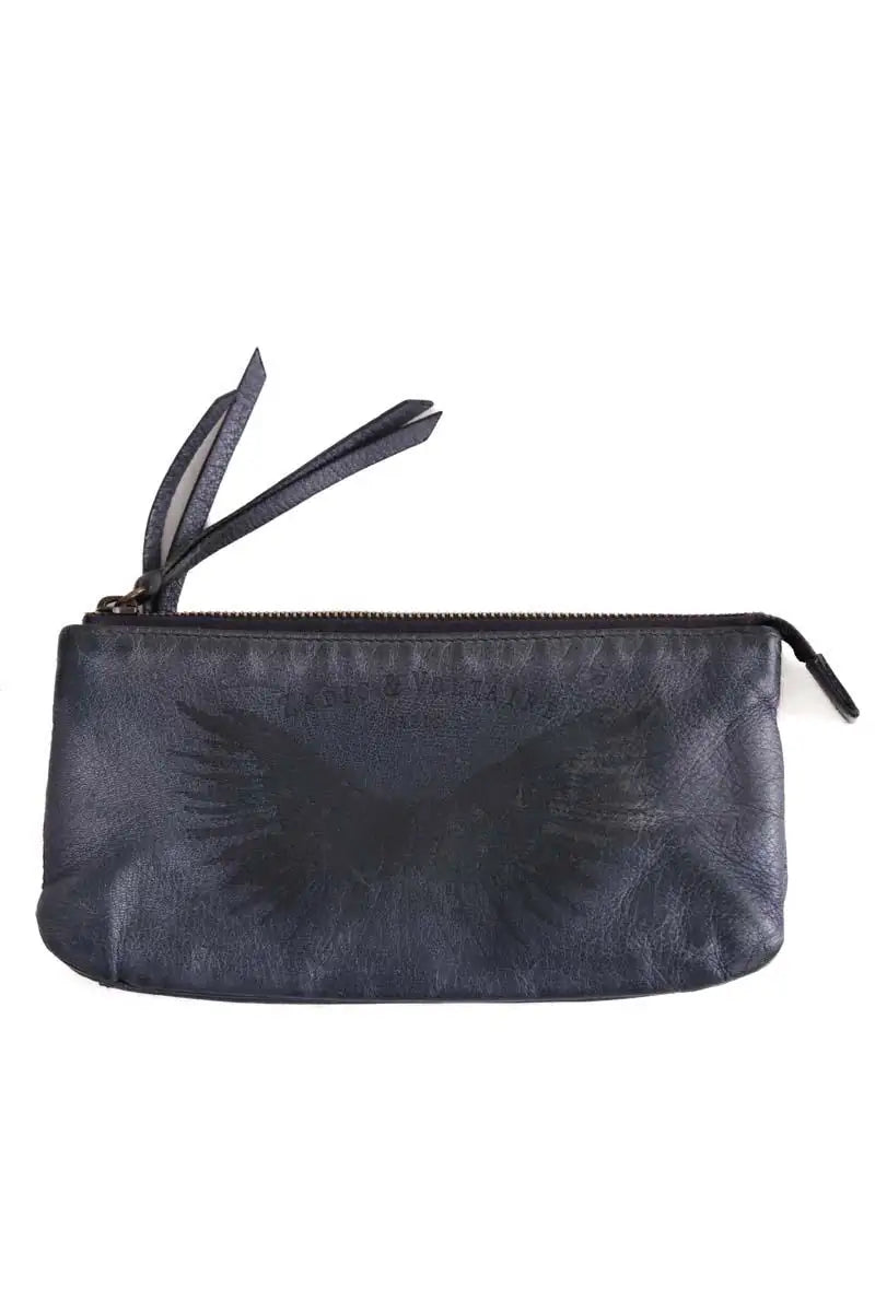 Pochette Zadig & Voltaire Bleu en Cuir