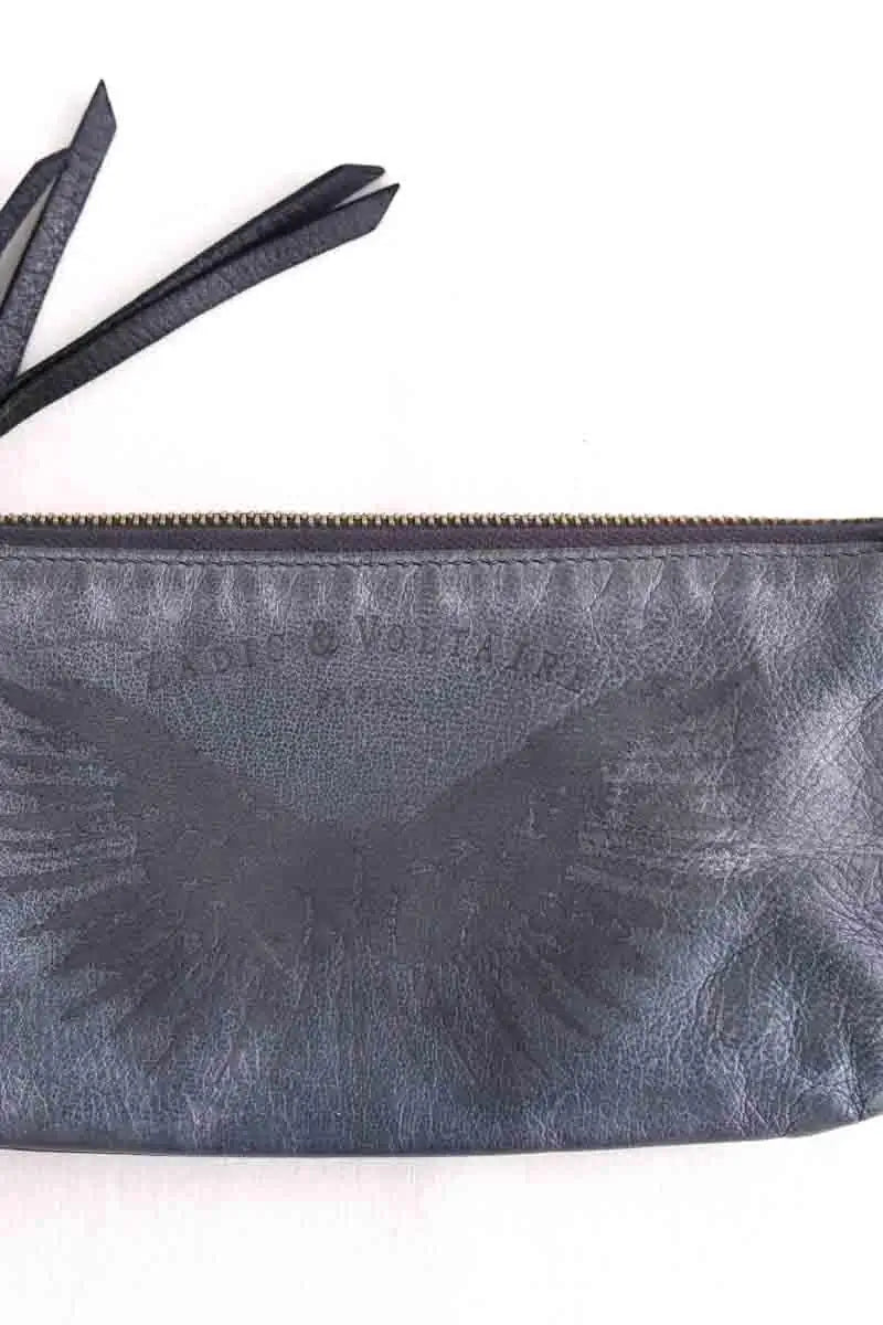Pochette Zadig & Voltaire Bleu en Cuir