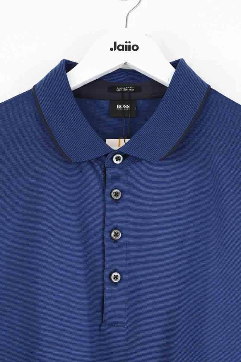 Polo Boss Bleu en Coton