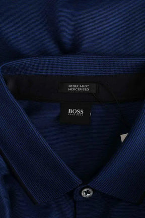 Polo Boss Bleu en Coton