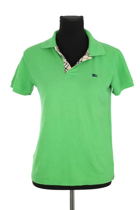 Polo Burberry Vert en Coton, taille M - Seconde Main