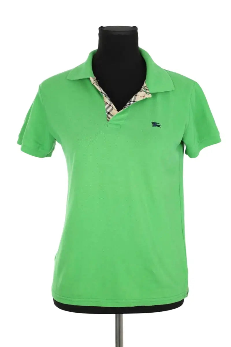 Polo Burberry Vert en Coton, taille M - Seconde Main