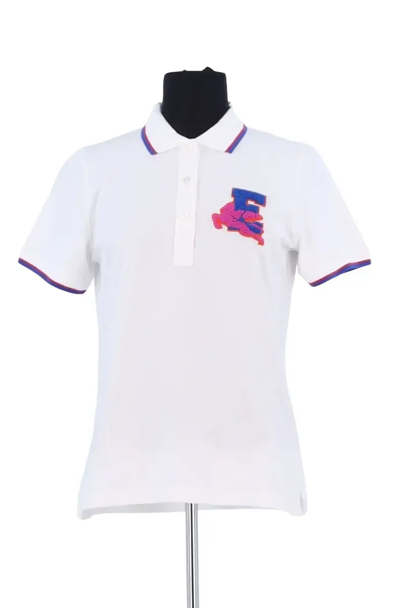 Polo Etro Blanc en Coton, taille M - Seconde Main