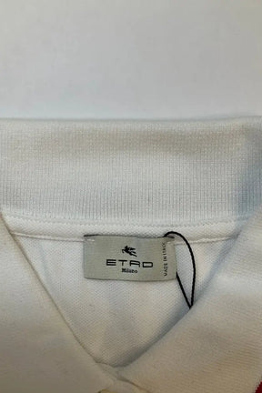 Polo Etro Blanc en Coton