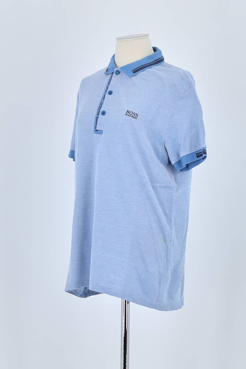 Polo Hugo Boss Bleu en Coton