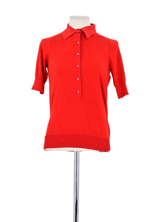 Polo Hugo Boss Marron en Soie, taille S - Seconde Main