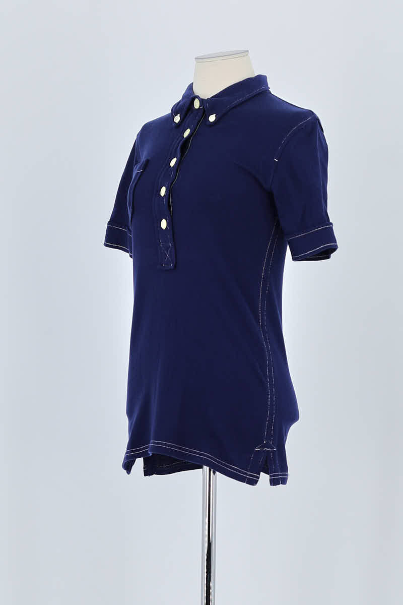 Polo Isabel Marant Étoile Bleu en Coton