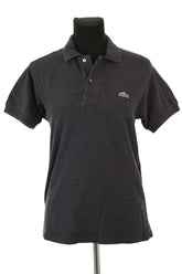 Polo Lacoste Anthracite en Coton, taille M - Seconde Main
