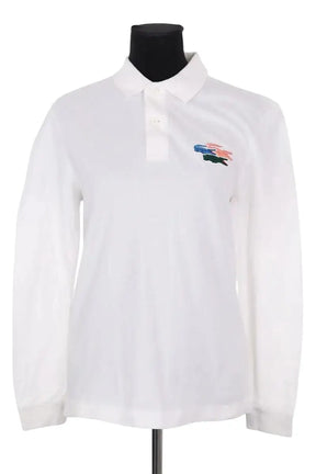 Polo Lacoste Blanc en Coton, taille L - Seconde Main