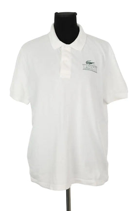 Polo Lacoste Blanc en Coton, taille M - Seconde Main