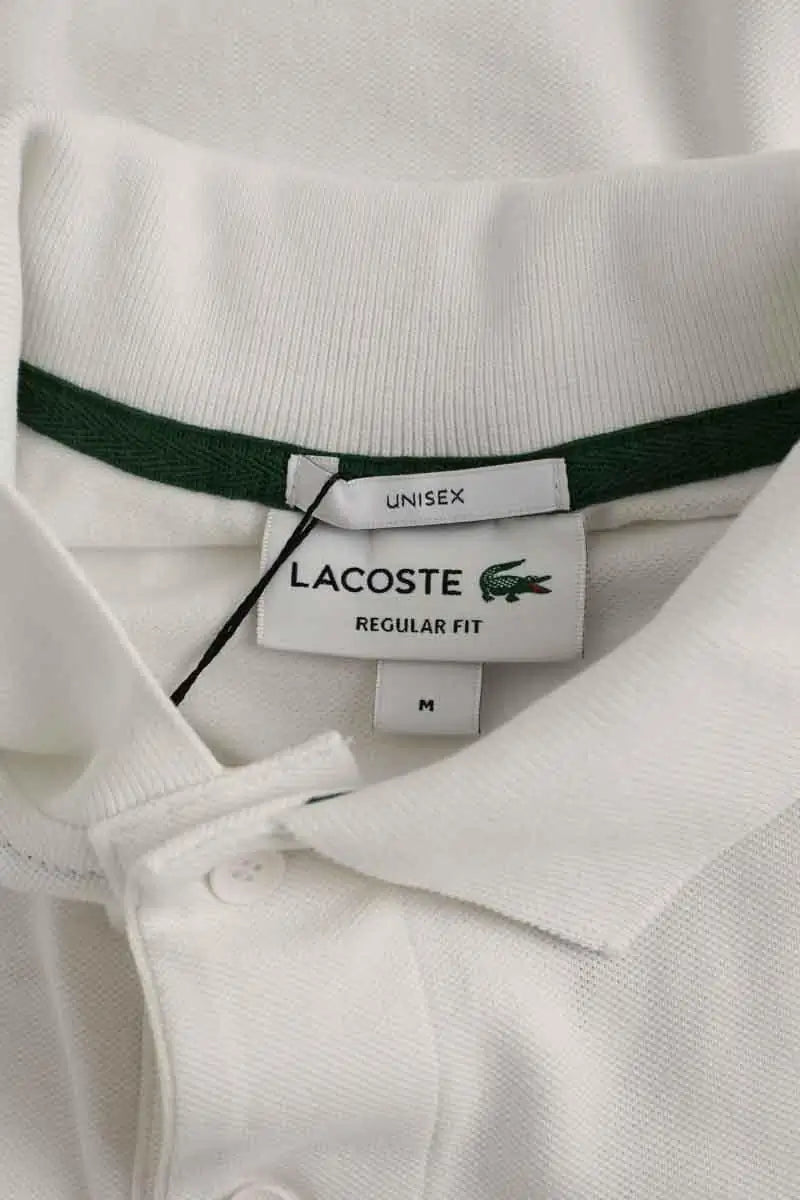 Polo Lacoste Blanc en Coton