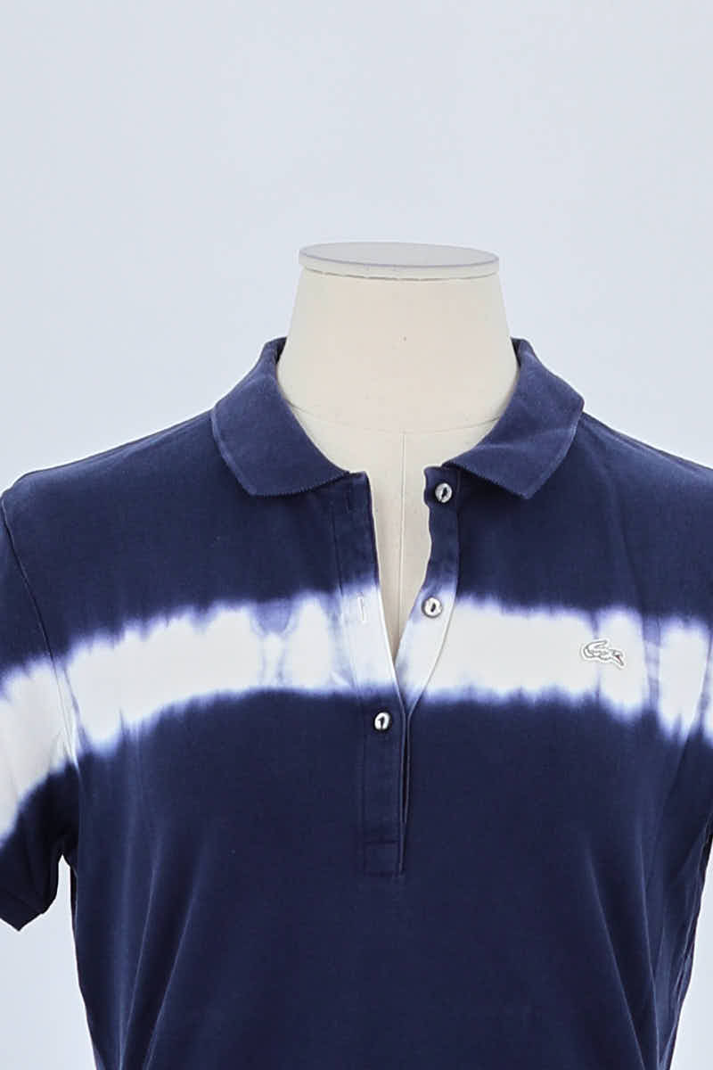 Polo Lacoste Bleu en Coton