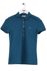 Polo Lacoste Bleu en Coton, taille S - Seconde Main