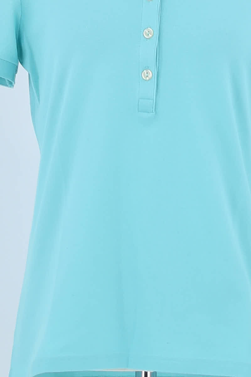 Polo Lacoste Bleu en Coton