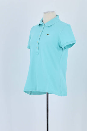 Polo Lacoste Bleu en Coton