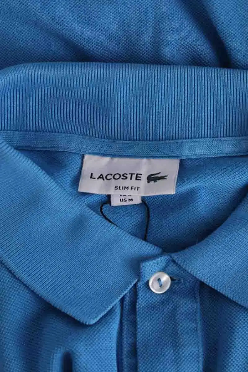 Polo Lacoste Bleu en Coton