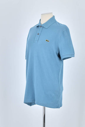Polo Lacoste Bleu en Coton