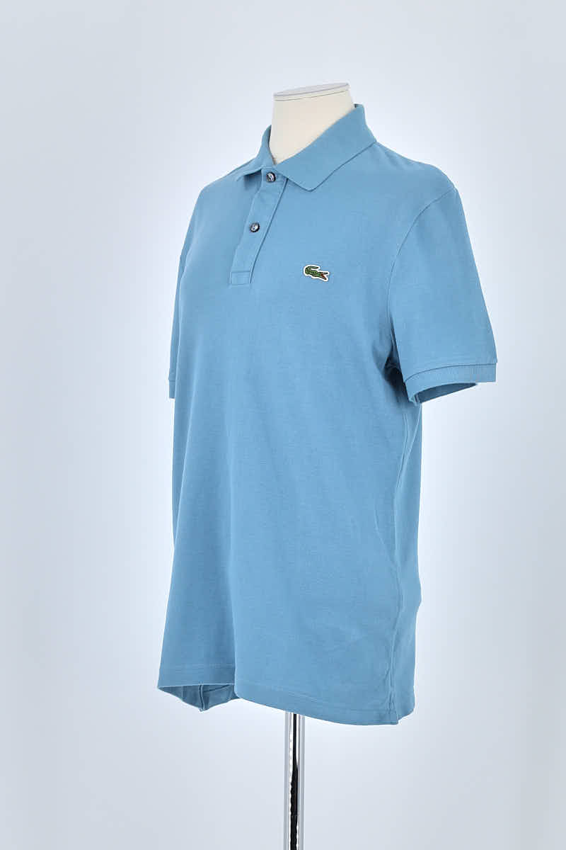 Polo Lacoste Bleu en Coton