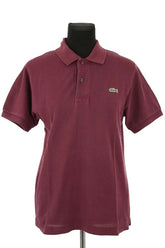 Polo Lacoste Bordeaux en Coton, taille M - Seconde Main