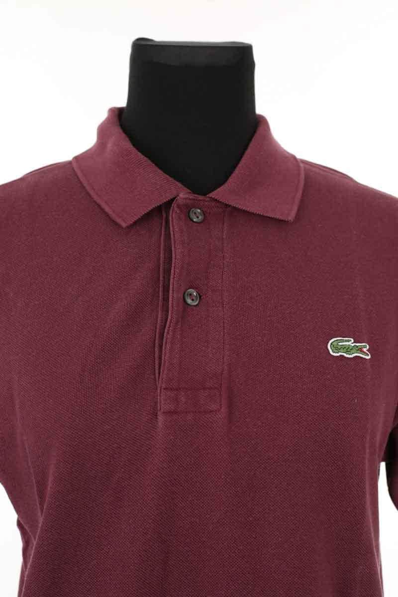 Polo Lacoste Bordeaux en Coton
