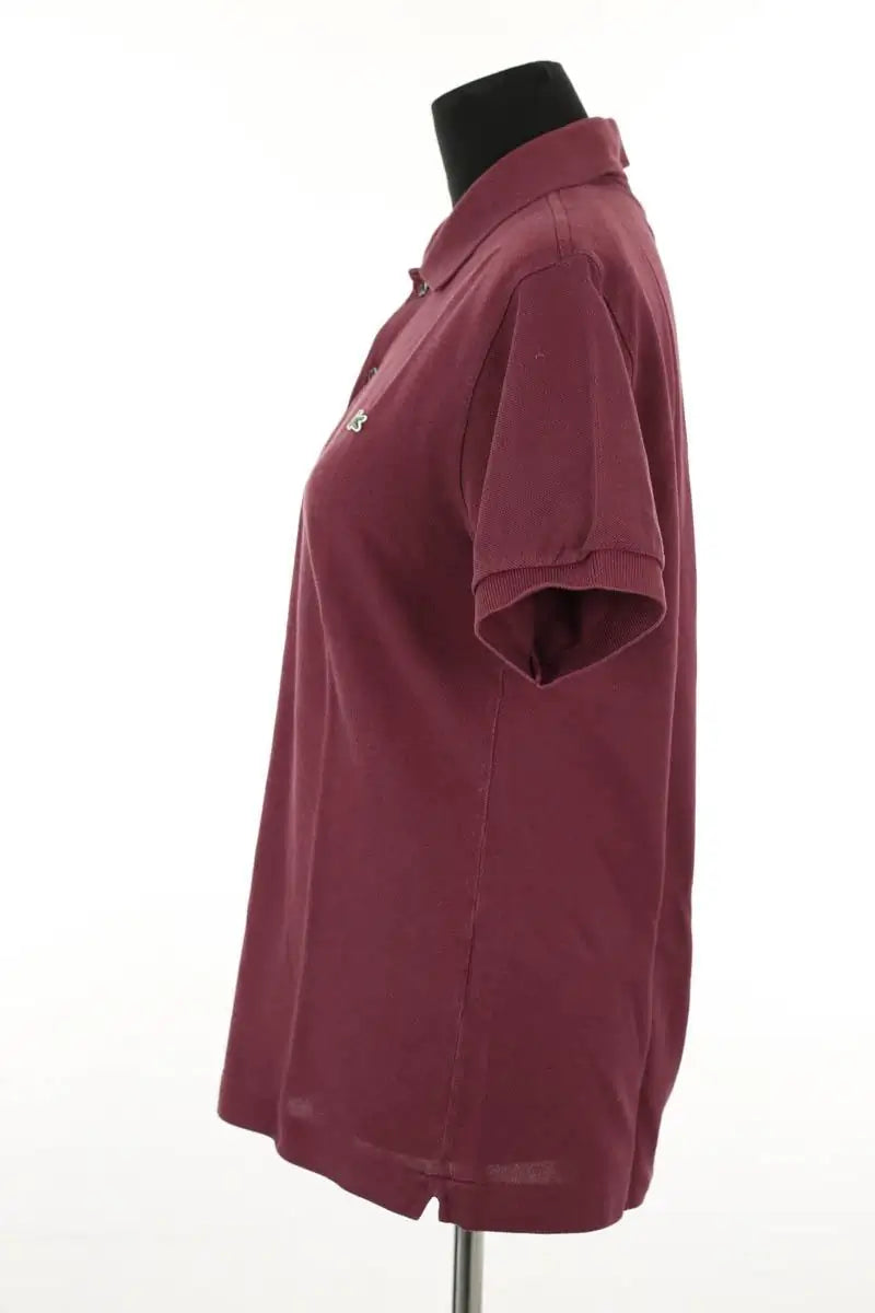 Polo Lacoste Bordeaux en Coton