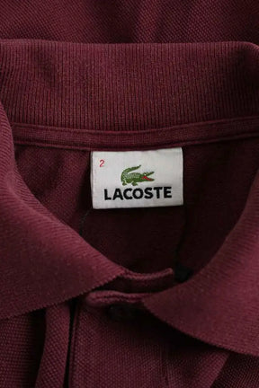 Polo Lacoste Bordeaux en Coton