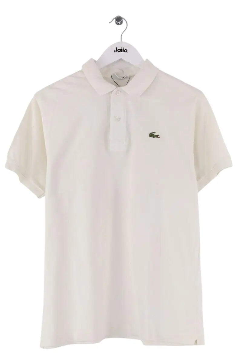 Polo Lacoste Ecru en Coton, taille L - Seconde Main