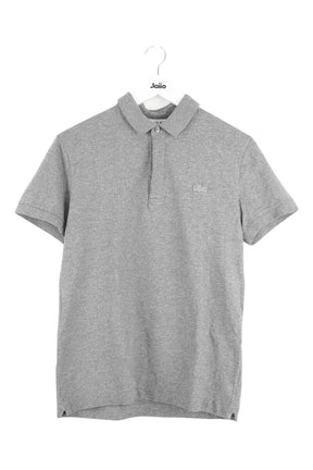 Polo Lacoste Gris en Coton, taille M - Seconde Main