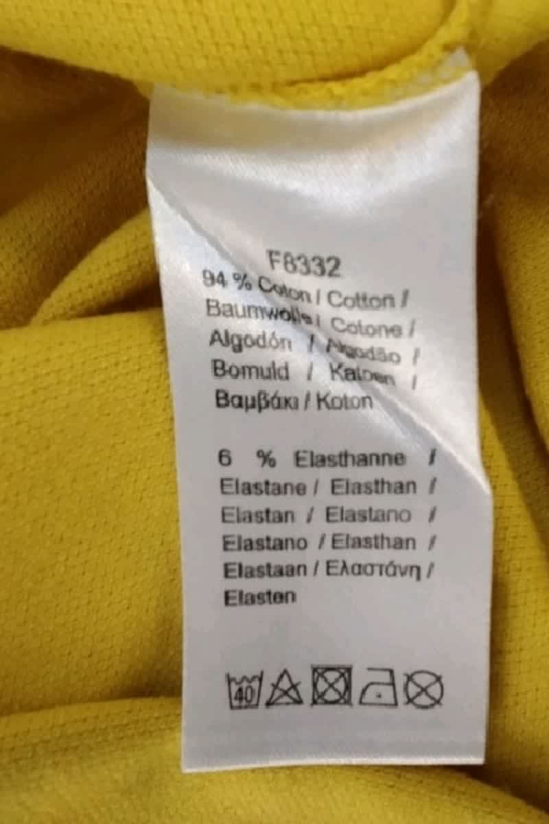 Polo Lacoste Jaune en Coton