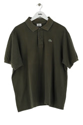Polo Lacoste Kaki en Coton, taille XXXL - Seconde Main