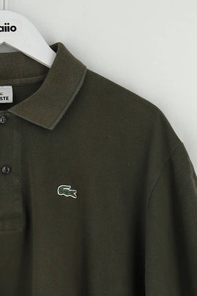 Polo Lacoste Kaki en Coton