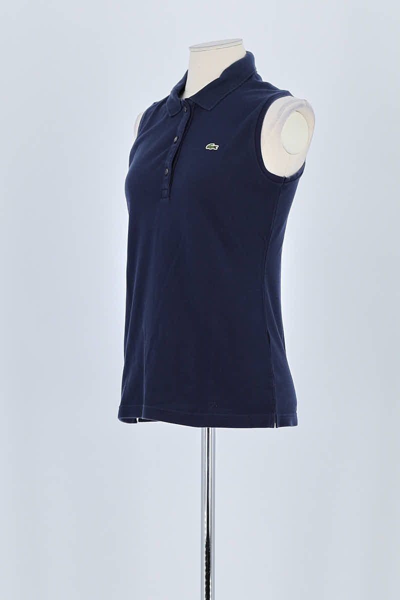 Polo Lacoste Marine en Coton