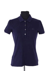 Polo Lacoste Marine en Coton, taille S - Seconde Main