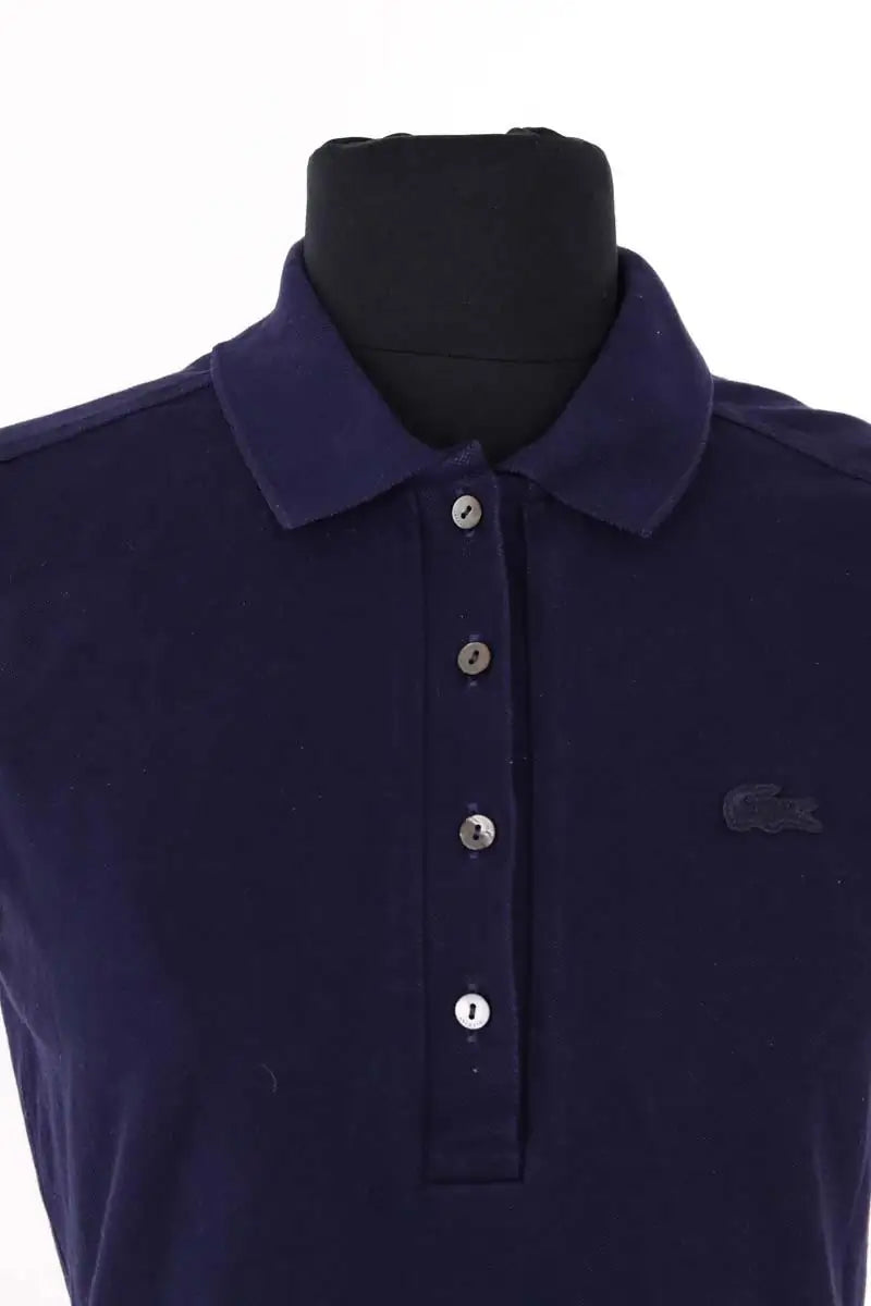 Polo Lacoste Marine en Coton