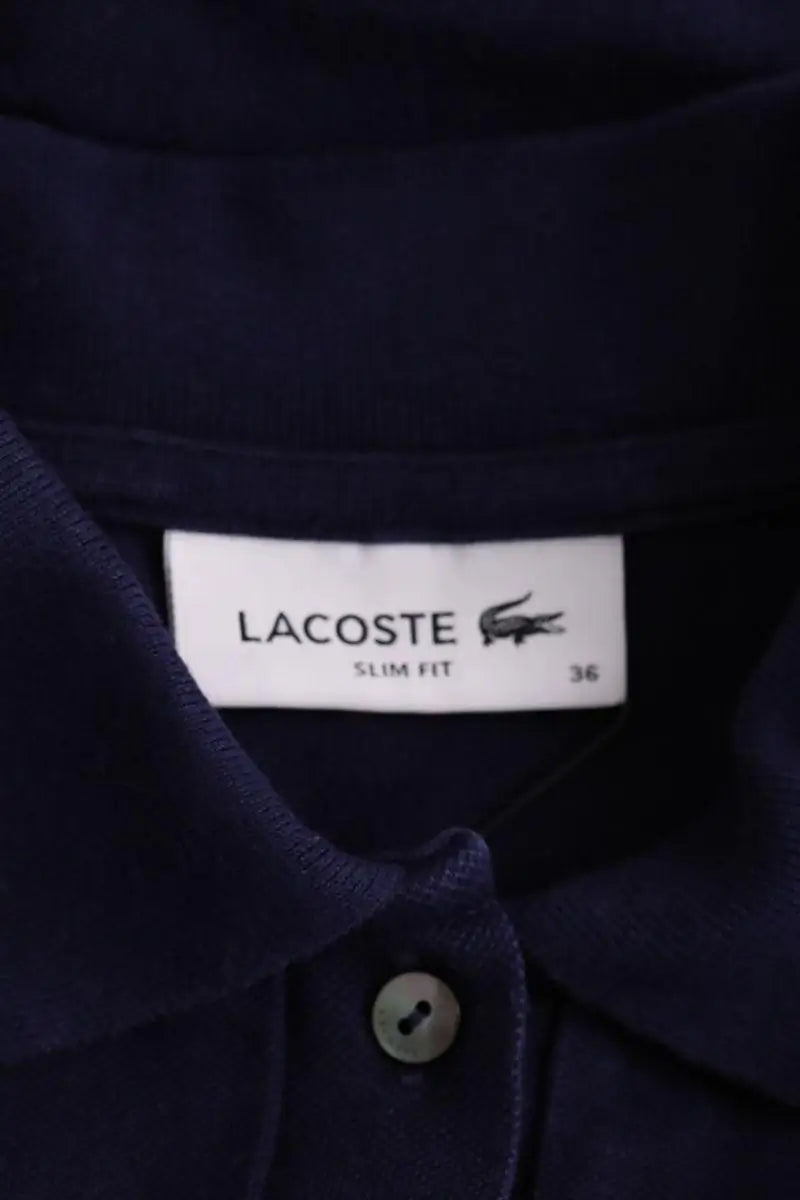 Polo Lacoste Marine en Coton