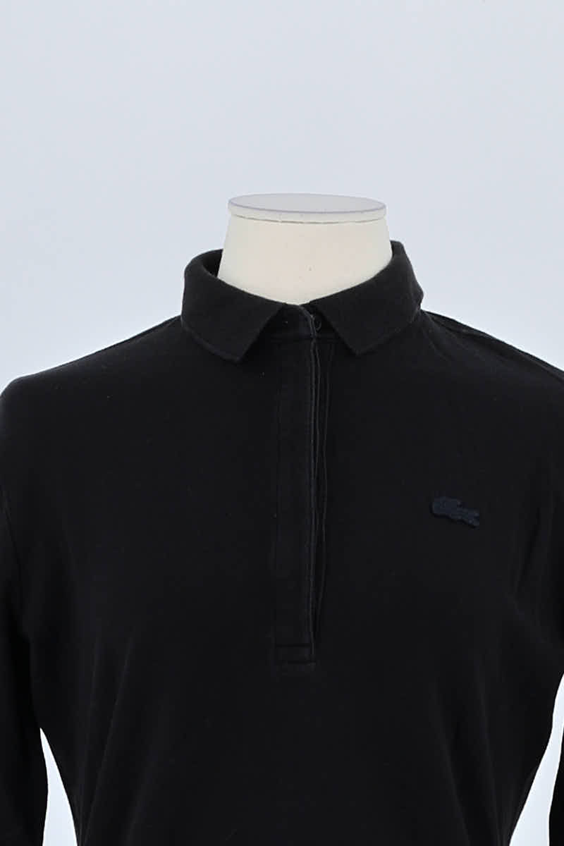 Polo Lacoste Noir en Coton