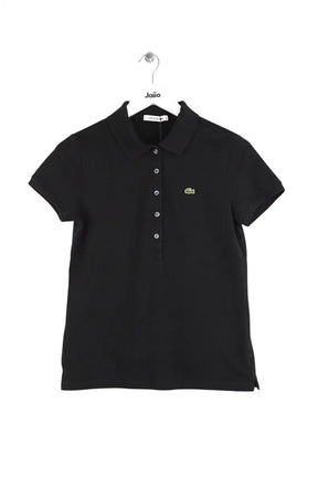 Polo Lacoste Noir en Coton, taille M - Seconde Main