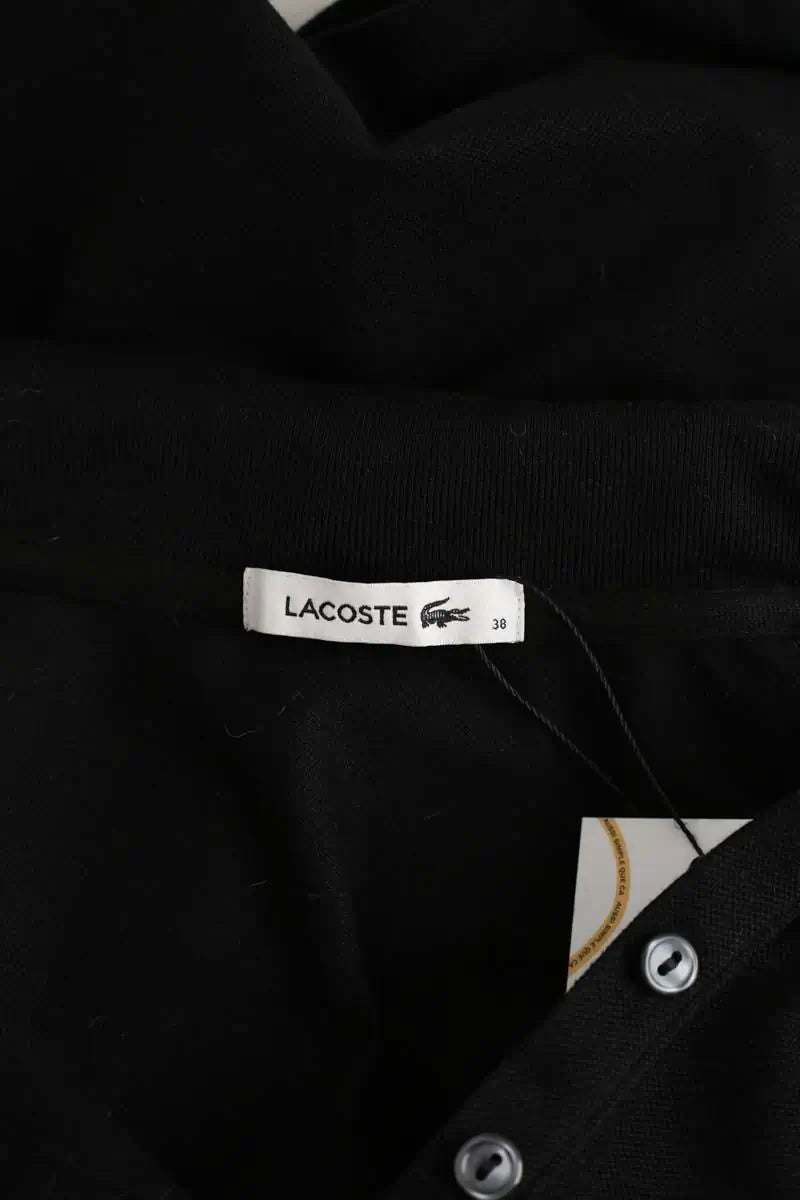 Polo Lacoste Noir en Coton